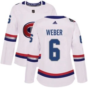 Damen Montreal Canadiens Trikot Shea Weber 6 Weiß 2017 100 Classic Authentic